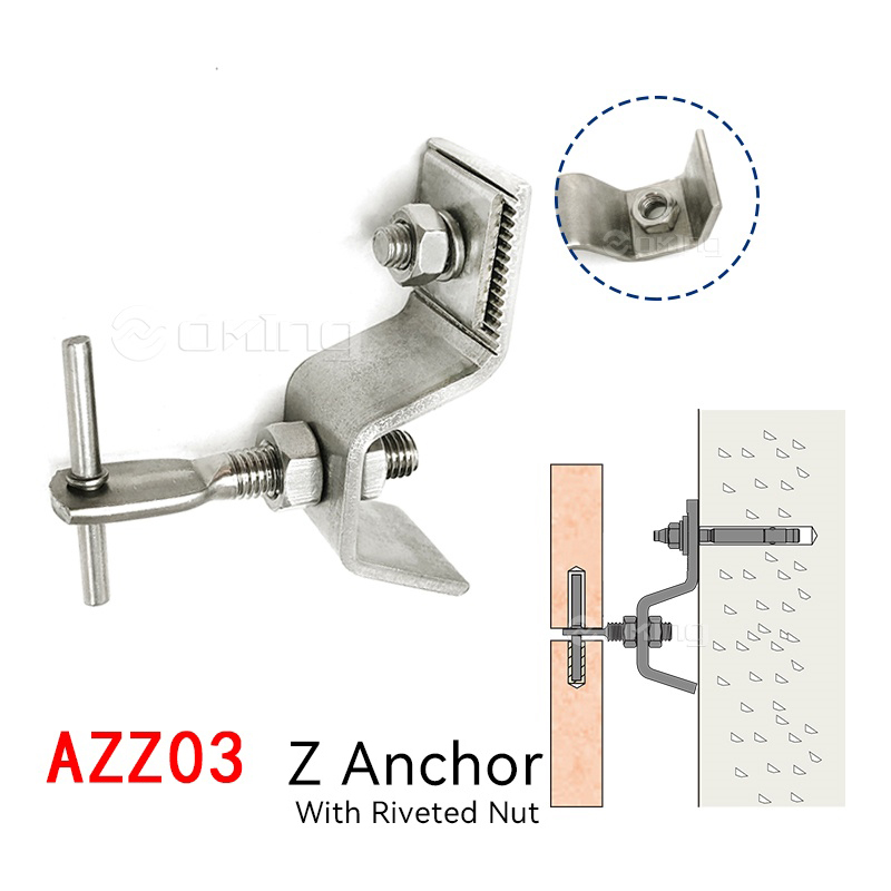 AZZ03 Cumhdach Cloch ag Socrú Lúibín Z Le Cnó seamaithe